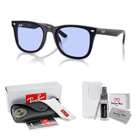 Ray - Ban RB4420 Square Sunglasses for Men for Women + BUNDLE With Designer iWear Complimentary Eyewear Kit - 7DAY'S