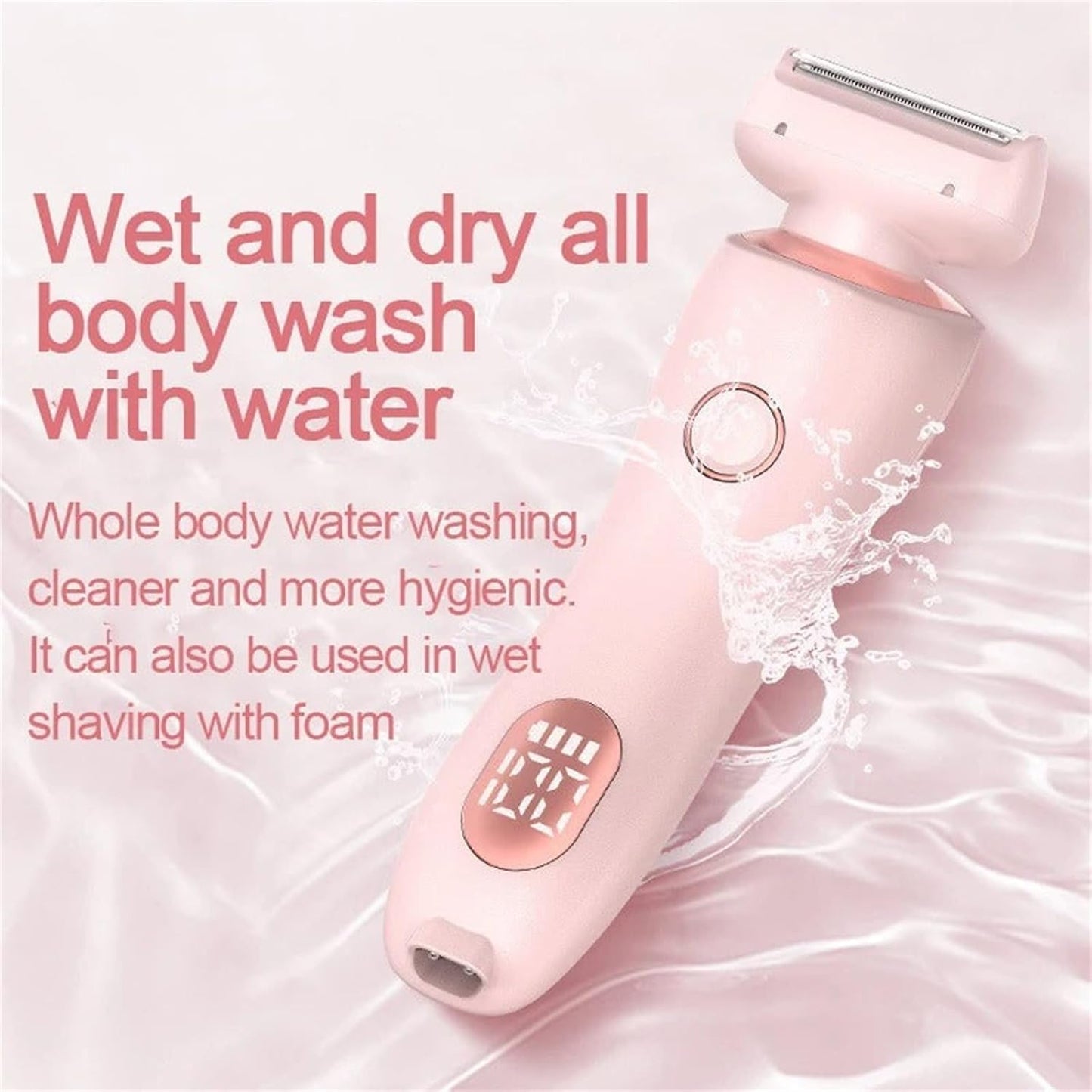 Rayzo Smooth Shave, Body Shaver Women, Dermwave Trimmer 2.0, VantiqueShaver, Razyo Razor, Comfort 2 in 1 Electric Lady Shaver, 2 In1 Wet & Dry (Blue) - 7DAY'S