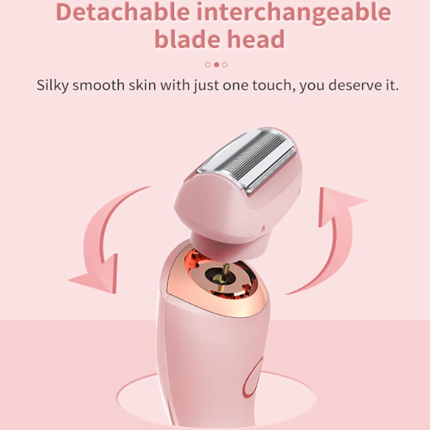 Rayzo Smooth Shave, Body Shaver Women, Dermwave Trimmer 2.0, VantiqueShaver, Razyo Razor, Comfort 2 in 1 Electric Lady Shaver, 2 In1 Wet & Dry (Blue) - 7DAY'S