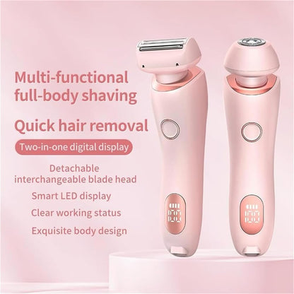 Rayzo Smooth Shave, Body Shaver Women, Dermwave Trimmer 2.0, VantiqueShaver, Razyo Razor, Comfort 2 in 1 Electric Lady Shaver, 2 In1 Wet & Dry (Blue) - 7DAY'S