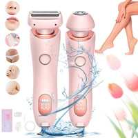 Rayzo Smooth Shave, Body Shaver Women, Dermwave Trimmer 2.0, VantiqueShaver, Razyo Razor, Comfort 2 in 1 Electric Lady Shaver, 2 In1 Wet & Dry (Blue) - 7DAY'S