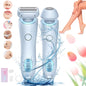 Rayzo Smooth Shave, Body Shaver Women, Dermwave Trimmer 2.0, VantiqueShaver, Razyo Razor, Comfort 2 in 1 Electric Lady Shaver, 2 In1 Wet & Dry (Blue) - 7DAY'S