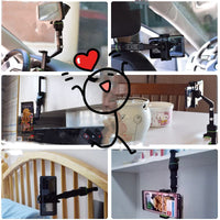 Rearview Mirror Phone Holder, Multi - Function Adjustable 360° Universal Holder, 360 Degree Car PhoneHolder Rearview Mirror,Rotato Grip Cell PhoneHolder,Multi - Function Universal Adjustable (2) - 7DAY'S