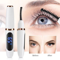 Rechargeable Electric Heated Eyelash Curler Digital Display Eyelash Curler Beauty Makeup Tool 3 Gears Temperature Control - 7DAY'S