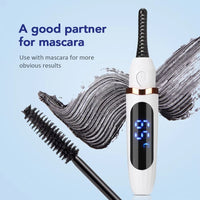 Rechargeable Electric Heated Eyelash Curler Digital Display Eyelash Curler Beauty Makeup Tool 3 Gears Temperature Control - 7DAY'S