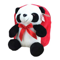 Red Cute Plush Panda Kids Shoulder Bag Travel Snacks Backpack Small School Bag - 7DAY'S