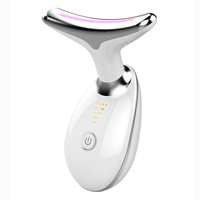Red - Light - Therapy - for - Face and Neck, Red Light Therapy Wand, 3 Color Led Face Neck Massager for Skin Tightening, Face Lift, Wrinkle Removal, White - 7DAY'S