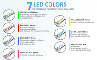 Red - Light - Therapy - for - Face and Neck, Red Light Therapy Wand, 3 Color Led Face Neck Massager for Skin Tightening, Face Lift, Wrinkle Removal, White - 7DAY'S