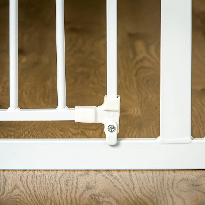 Regalo Easy Step 38.5 - Inch Extra Wide Walk Thru Baby Gate, White Original version - 7DAY'S