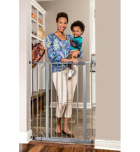Regalo Easy Step 38.5 - Inch Extra Wide Walk Thru Baby Gate, White Original version - 7DAY'S
