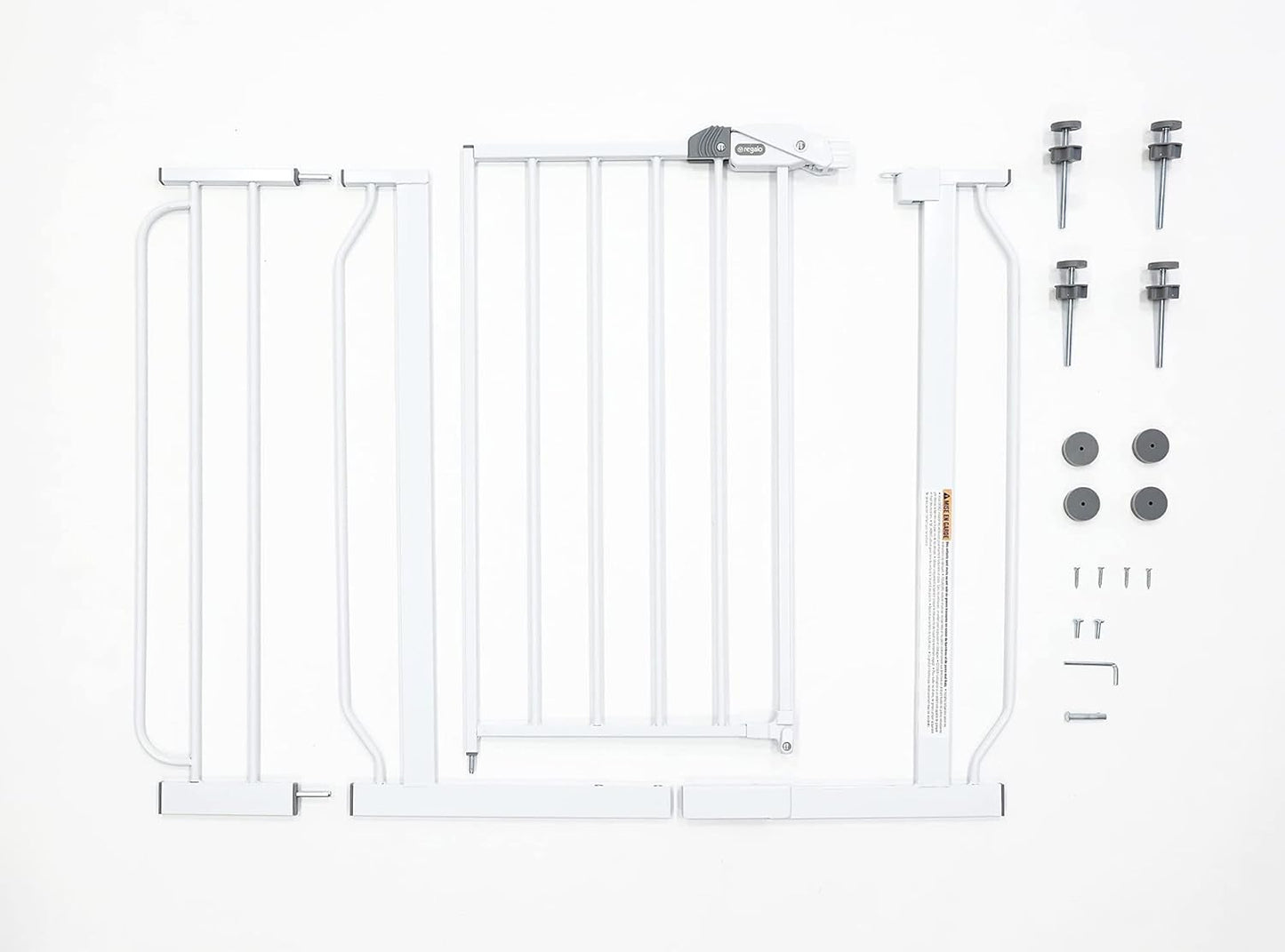 Regalo Easy Step 38.5 - Inch Extra Wide Walk Thru Baby Gate, White Original version - 7DAY'S