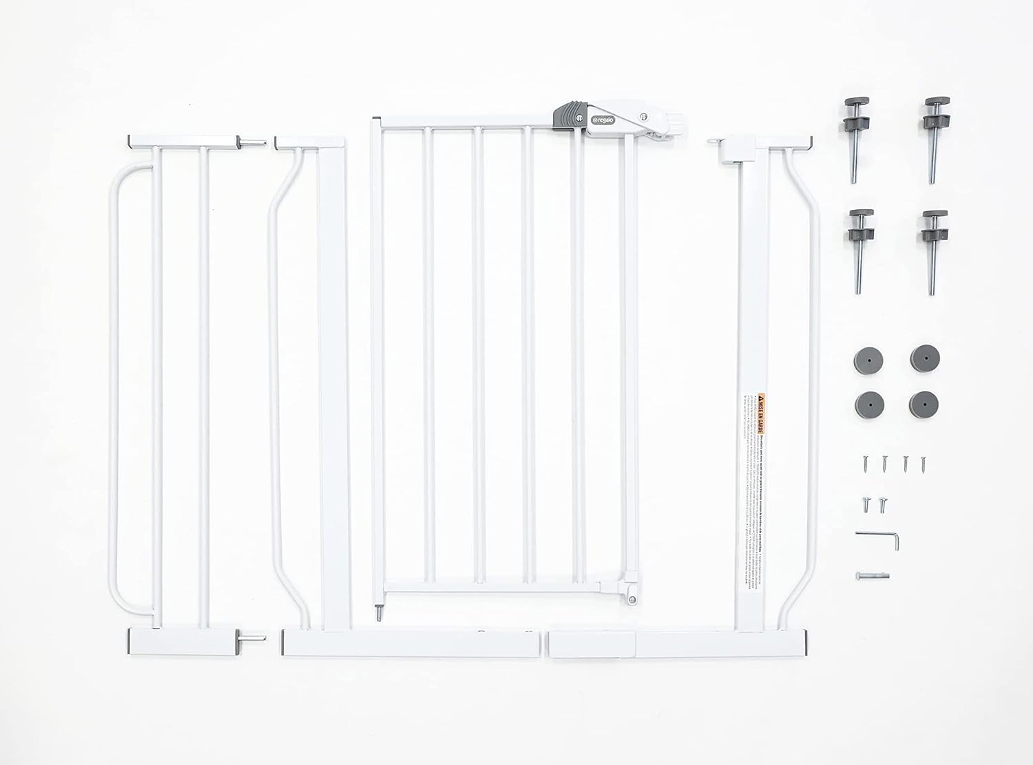 Regalo Easy Step 38.5 - Inch Extra Wide Walk Thru Baby Gate, White Original version - 7DAY'S