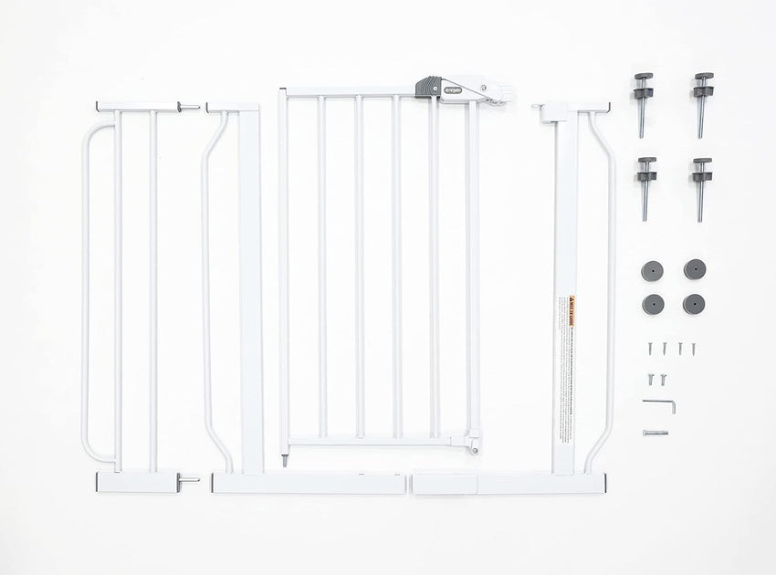 Regalo Easy Step 38.5 - Inch Extra Wide Walk Thru Baby Gate, White Original version - 7DAY'S