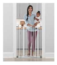 Regalo Easy Step 38.5 - Inch Extra Wide Walk Thru Baby Gate, White Original version - 7DAY'S