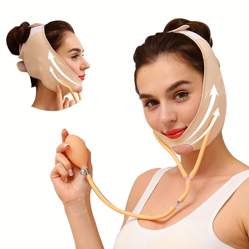 Rejuvenate Your Skin Instantly with the Adjustable V Line Face Mask - Face Lifting Strap, Double Chin Reducer, and Face Lifting Belt! - 7DAY'S