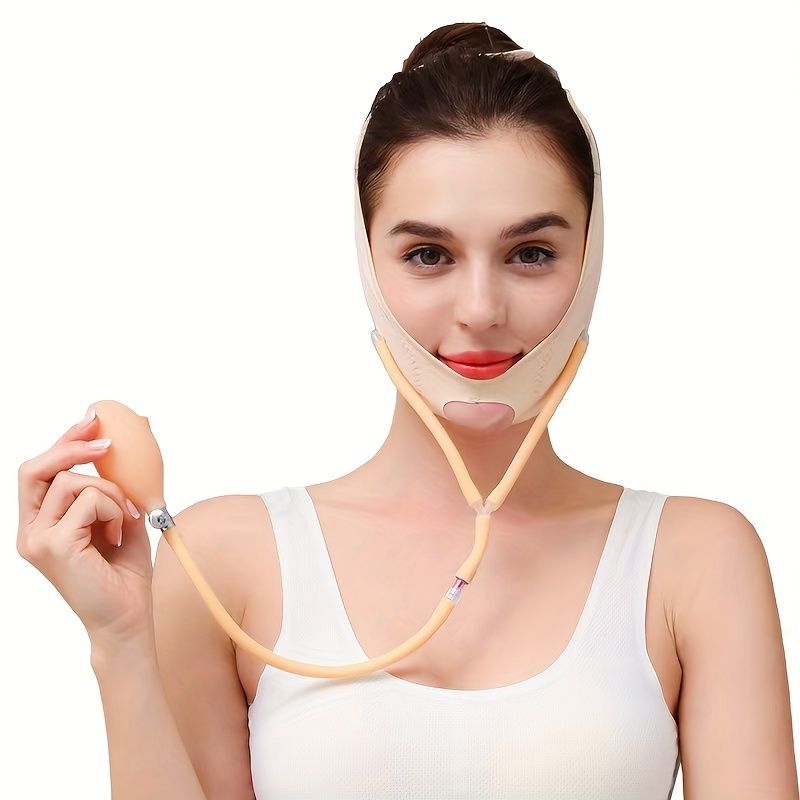 Rejuvenate Your Skin Instantly with the Adjustable V Line Face Mask - Face Lifting Strap, Double Chin Reducer, and Face Lifting Belt! - 7DAY'S