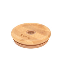 Replacement Bamboo Lid for Tumblers, Press - In Lid, Fits Tronco 32 oz 42 oz Glass Tumblers with Handle, Amber - 7DAY'S