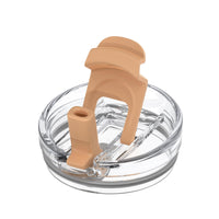 Replacement Bamboo Lid for Tumblers, Press - In Lid, Fits Tronco 32 oz 42 oz Glass Tumblers with Handle, Amber - 7DAY'S