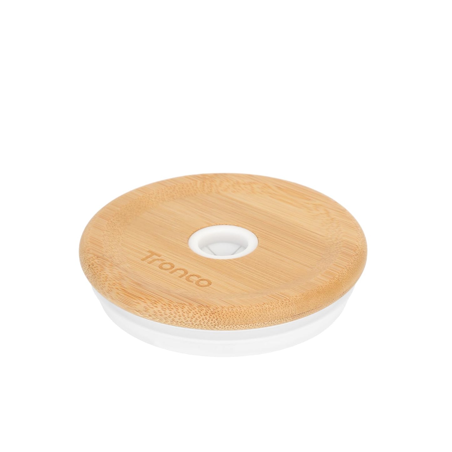 Replacement Bamboo Lid for Tumblers, Press - In Lid, Fits Tronco 32 oz 42 oz Glass Tumblers with Handle, Amber - 7DAY'S