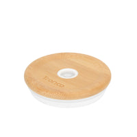Replacement Bamboo Lid for Tumblers, Press - In Lid, Fits Tronco 32 oz 42 oz Glass Tumblers with Handle, Amber - 7DAY'S
