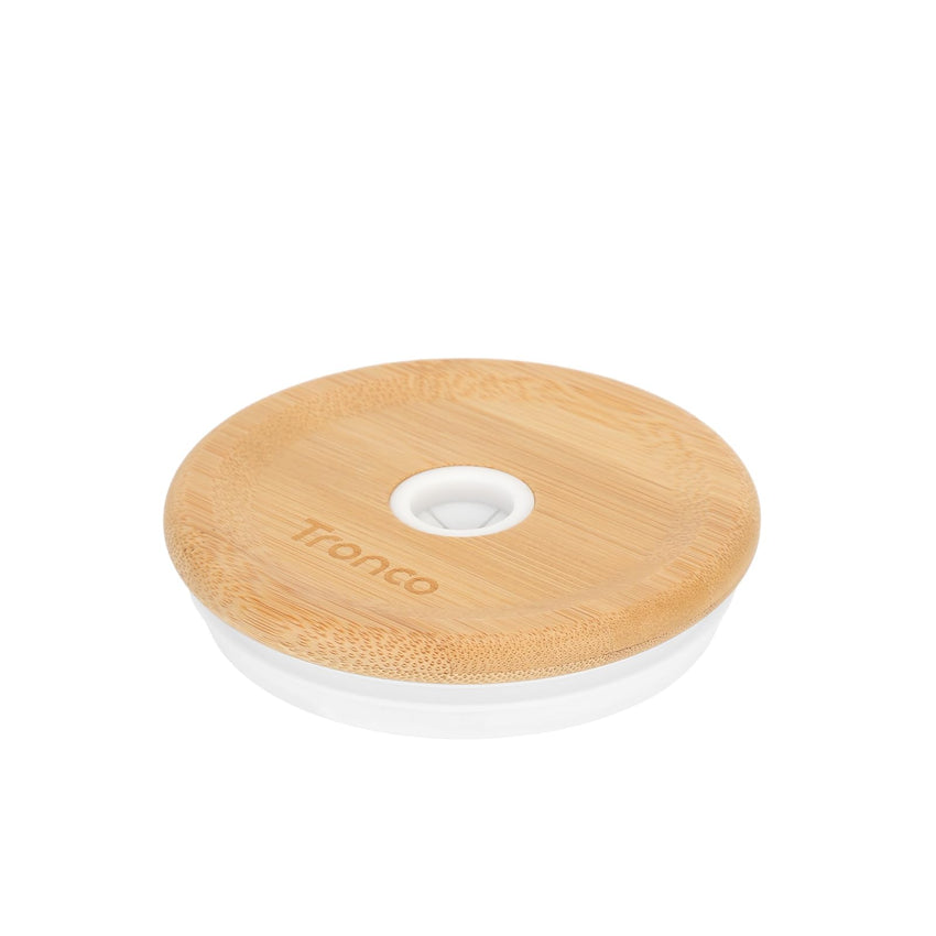 Replacement Bamboo Lid for Tumblers, Press - In Lid, Fits Tronco 32 oz 42 oz Glass Tumblers with Handle, Amber - 7DAY'S