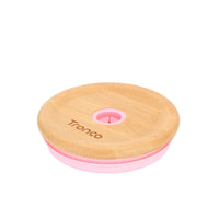 Replacement Bamboo Lid for Tumblers, Press - In Lid, Fits Tronco 32 oz 42 oz Glass Tumblers with Handle, Amber - 7DAY'S