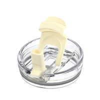 Replacement Bamboo Lid for Tumblers, Press - In Lid, Fits Tronco 32 oz 42 oz Glass Tumblers with Handle, Amber - 7DAY'S