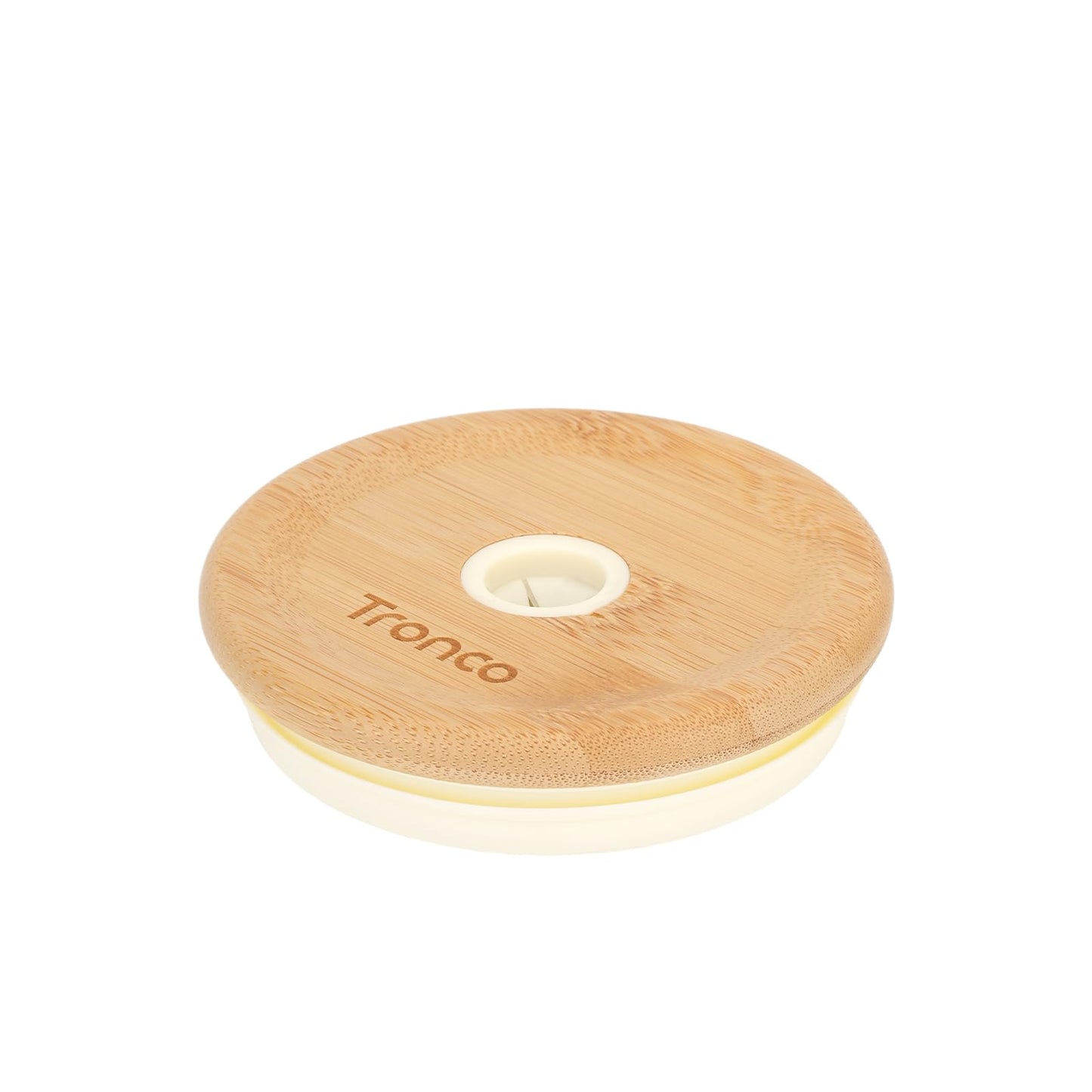 Replacement Bamboo Lid for Tumblers, Press - In Lid, Fits Tronco 32 oz 42 oz Glass Tumblers with Handle, Amber - 7DAY'S