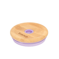 Replacement Bamboo Lid for Tumblers, Press - In Lid, Fits Tronco 32 oz 42 oz Glass Tumblers with Handle, Amber - 7DAY'S