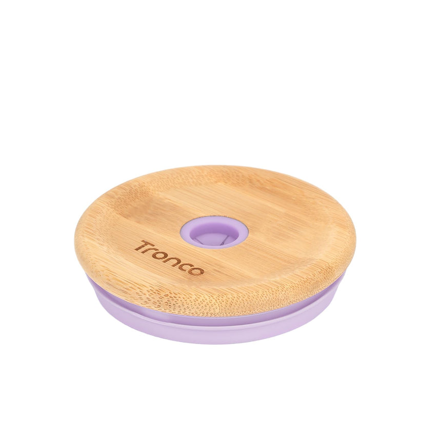 Replacement Bamboo Lid for Tumblers, Press - In Lid, Fits Tronco 32 oz 42 oz Glass Tumblers with Handle, Amber - 7DAY'S