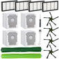 Replacement Parts for iRobot Roomba s9 (9150) s9+ s9 Plus (9550) s Series Vacuum Cleaner, Accessories includes 1 Set of Multi - Surface Rubber Brush,4 Side Brushes,4 Filters,4 Dust Bags - 7DAY'S