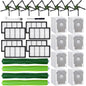 Replacement Parts for iRobot Roomba s9 (9150) s9+ s9 Plus (9550) s Series Vacuum Cleaner, Accessories includes 1 Set of Multi - Surface Rubber Brush,4 Side Brushes,4 Filters,4 Dust Bags - 7DAY'S