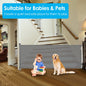 Retractable Baby Security Gate Door 118in Extra Wide Stair Gate for Toddlers with Punch Kit Punch - free Kit for Doorway Hallway Indoor Outdoor - 7DAY'S