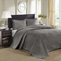 Reversible Bedspread Set Dark Grey Full - 7DAY'S