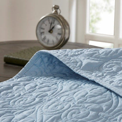 Reversible Quilt Set Blue Full/Queen - 7DAY'S