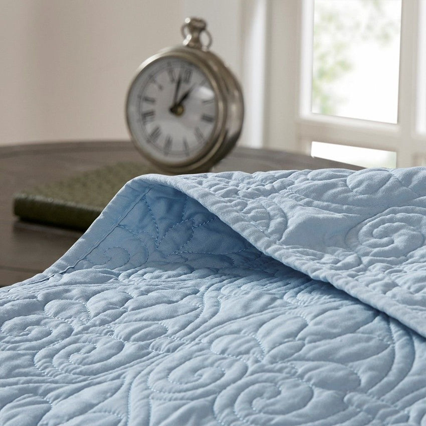 Reversible Quilt Set Blue Full/Queen - 7DAY'S