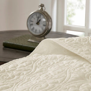 Reversible Quilt Set Cream Full/Queen - 7DAY'S