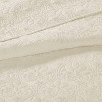 Reversible Quilt Set Cream Full/Queen - 7DAY'S