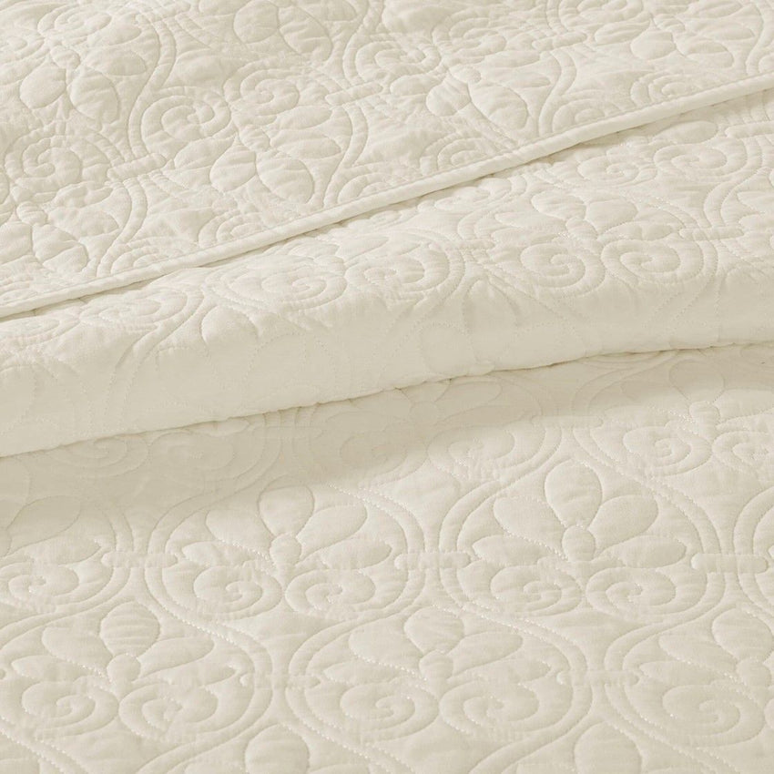 Reversible Quilt Set Cream Full/Queen - 7DAY'S