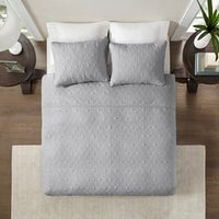 Reversible Quilt Set Grey King/Cal King - 7DAY'S