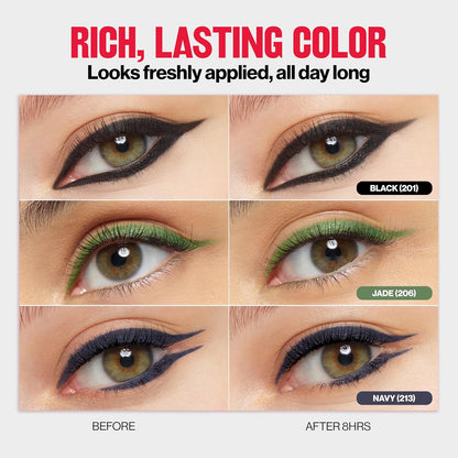 Revlon ColorStay Pencil Waterproof Eyeliner, Smudge - Proof, Eye Makeup with Built - In Sharpener, 202 Black Brown, 0.01 oz - 7DAY'S