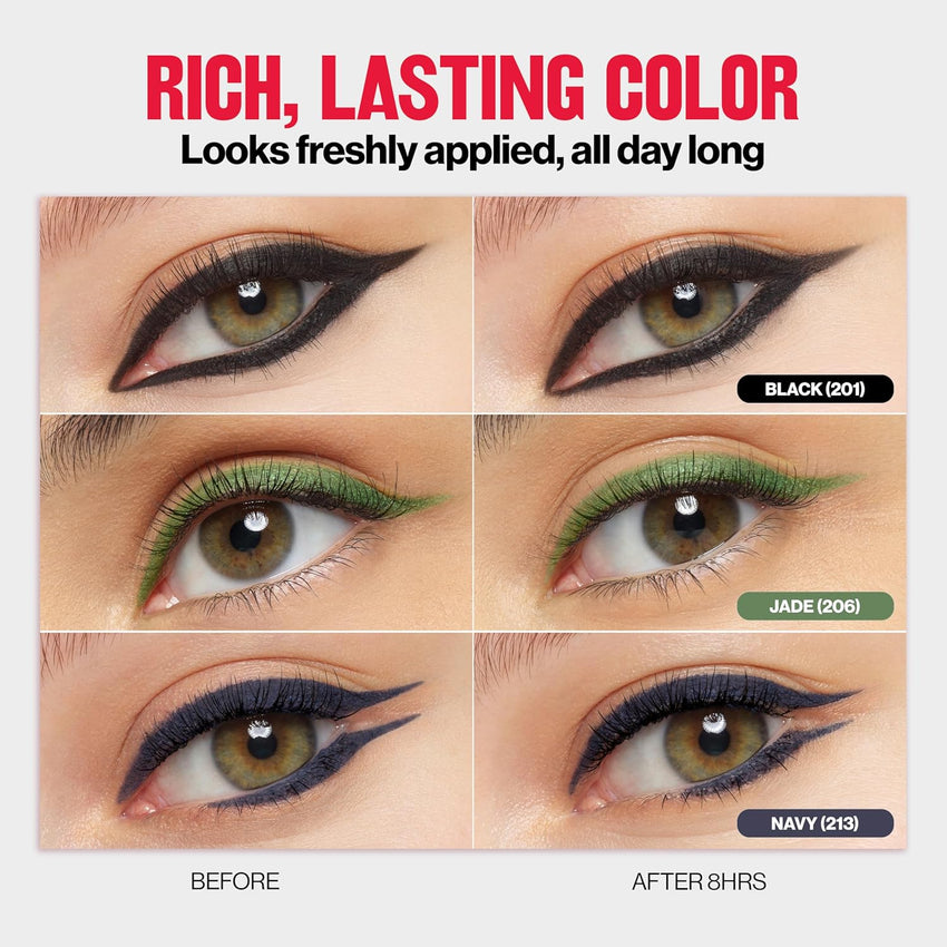 Revlon ColorStay Pencil Waterproof Eyeliner, Smudge - Proof, Eye Makeup with Built - In Sharpener, 202 Black Brown, 0.01 oz - 7DAY'S