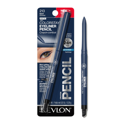 Revlon ColorStay Pencil Waterproof Eyeliner, Smudge - Proof, Eye Makeup with Built - In Sharpener, 202 Black Brown, 0.01 oz - 7DAY'S