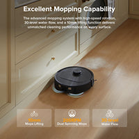 roborock Qrevo Series Robot Vacuum and Mop, 8000Pa Suction, Upgraded from Qrevo S, Anti - Tangle Brushes, Smart Obstacle Avoidance, Auto Mop Washing, All - in - One Dock, 200RPM Spinning Mops, Black(QV 35A) - 7DAY'S