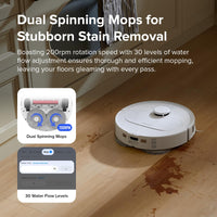 roborock Qrevo Series Robot Vacuum and Mop, 8000Pa Suction, Upgraded from Qrevo S, Anti - Tangle Brushes, Smart Obstacle Avoidance, Auto Mop Washing, All - in - One Dock, 200RPM Spinning Mops, Black(QV 35A) - 7DAY'S