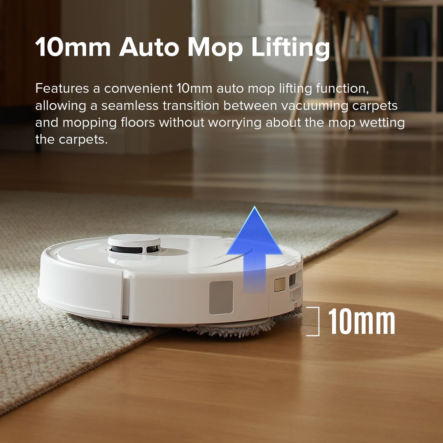 roborock Qrevo Series Robot Vacuum and Mop, 8000Pa Suction, Upgraded from Qrevo S, Anti - Tangle Brushes, Smart Obstacle Avoidance, Auto Mop Washing, All - in - One Dock, 200RPM Spinning Mops, Black(QV 35A) - 7DAY'S