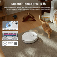 roborock Qrevo Series Robot Vacuum and Mop, 8000Pa Suction, Upgraded from Qrevo S, Anti - Tangle Brushes, Smart Obstacle Avoidance, Auto Mop Washing, All - in - One Dock, 200RPM Spinning Mops, Black(QV 35A) - 7DAY'S