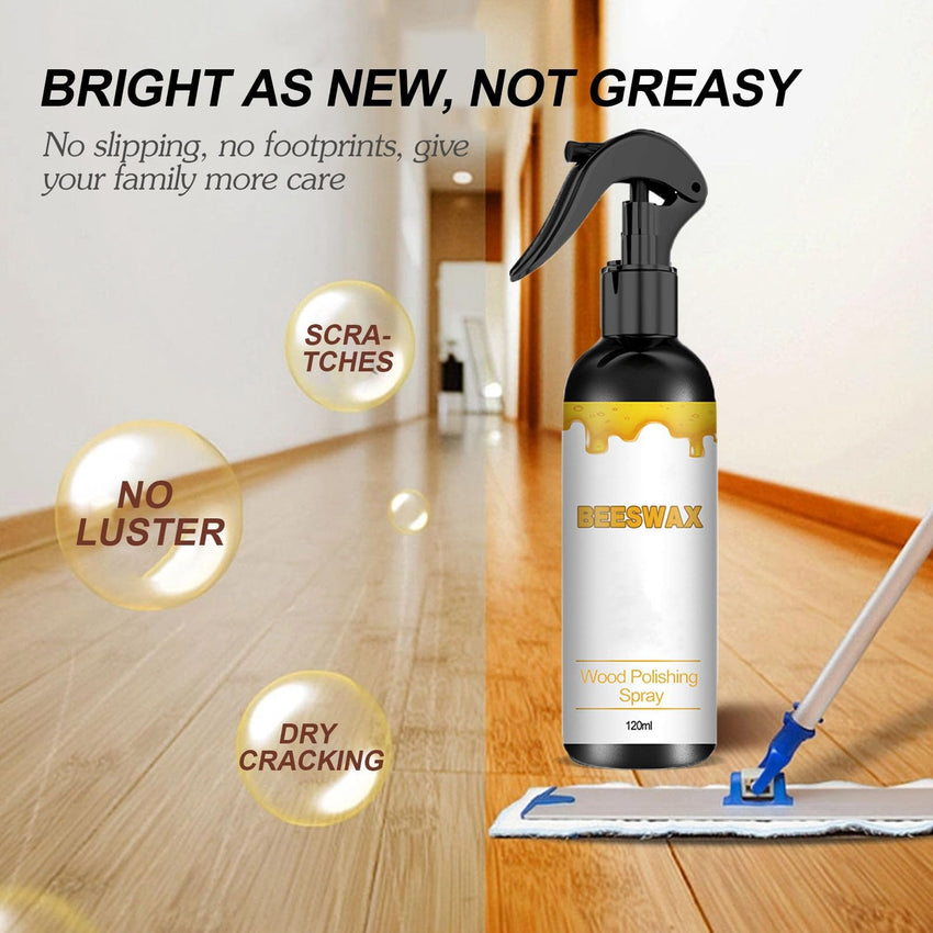 Rutari Beeswax, Jaysung Beeswax Furniture Restorer, Natural Bee s wax Care Spray & Restorer, Natural Micro - Molecularized BeeswaxSpray, Bee S Wax Polish Spray,BeeWaxSpray for Floors and Furniture (2) - 7DAY'S