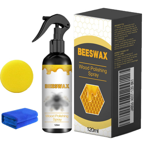 Rutari Beeswax, Jaysung Beeswax Furniture Restorer, Natural Bee s wax Care Spray & Restorer, Natural Micro-Molecularized BeeswaxSpray, Bee S Wax Polish Spray,BeeWaxSpray for Floors and Furniture (2)