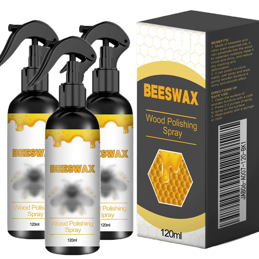 Rutari Beeswax, Jaysung Beeswax Furniture Restorer, Natural Bee s wax Care Spray & Restorer, Natural Micro - Molecularized BeeswaxSpray, Bee S Wax Polish Spray,BeeWaxSpray for Floors and Furniture (2) - 7DAY'S